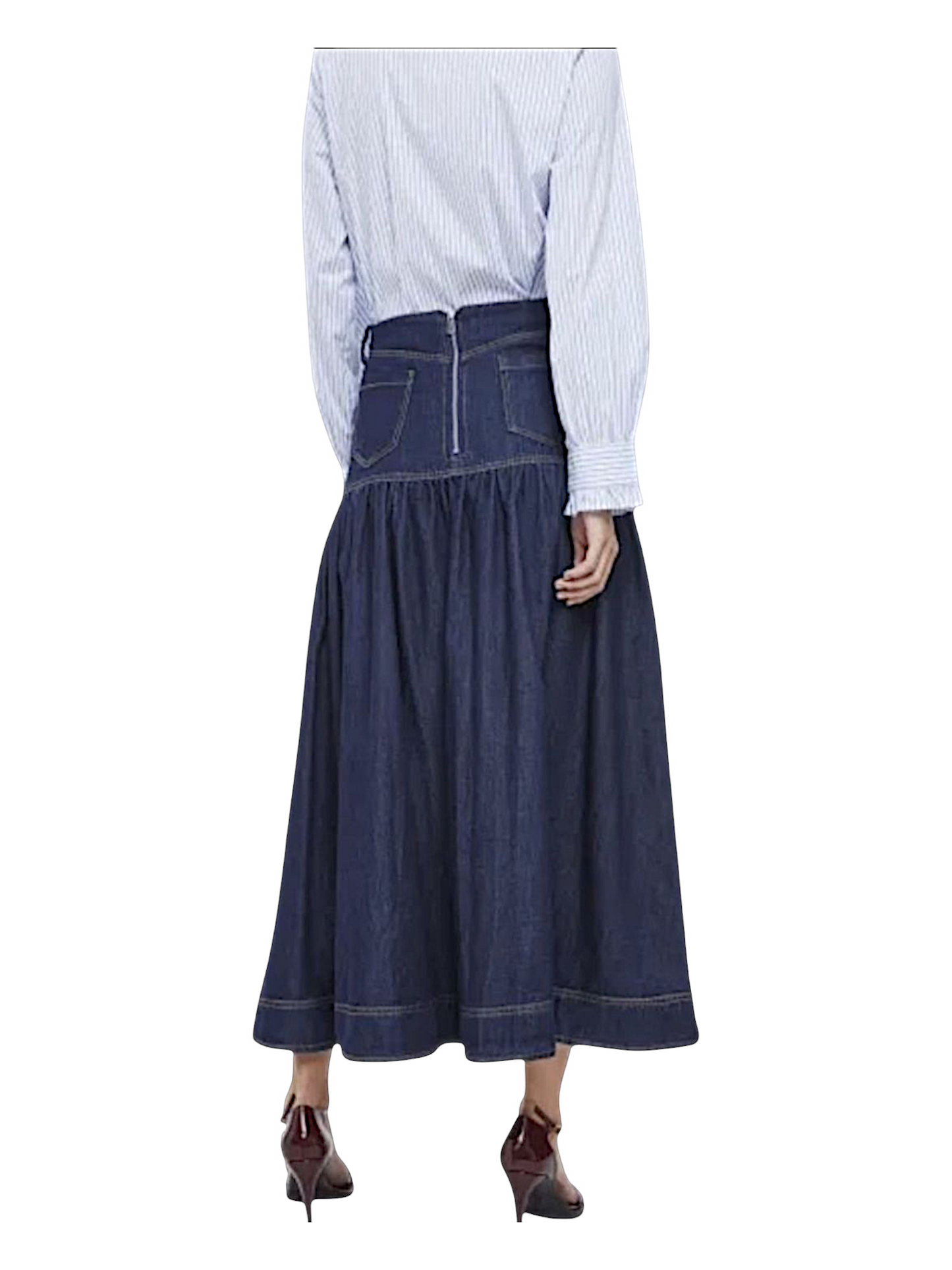 Falda Vaquera Midi