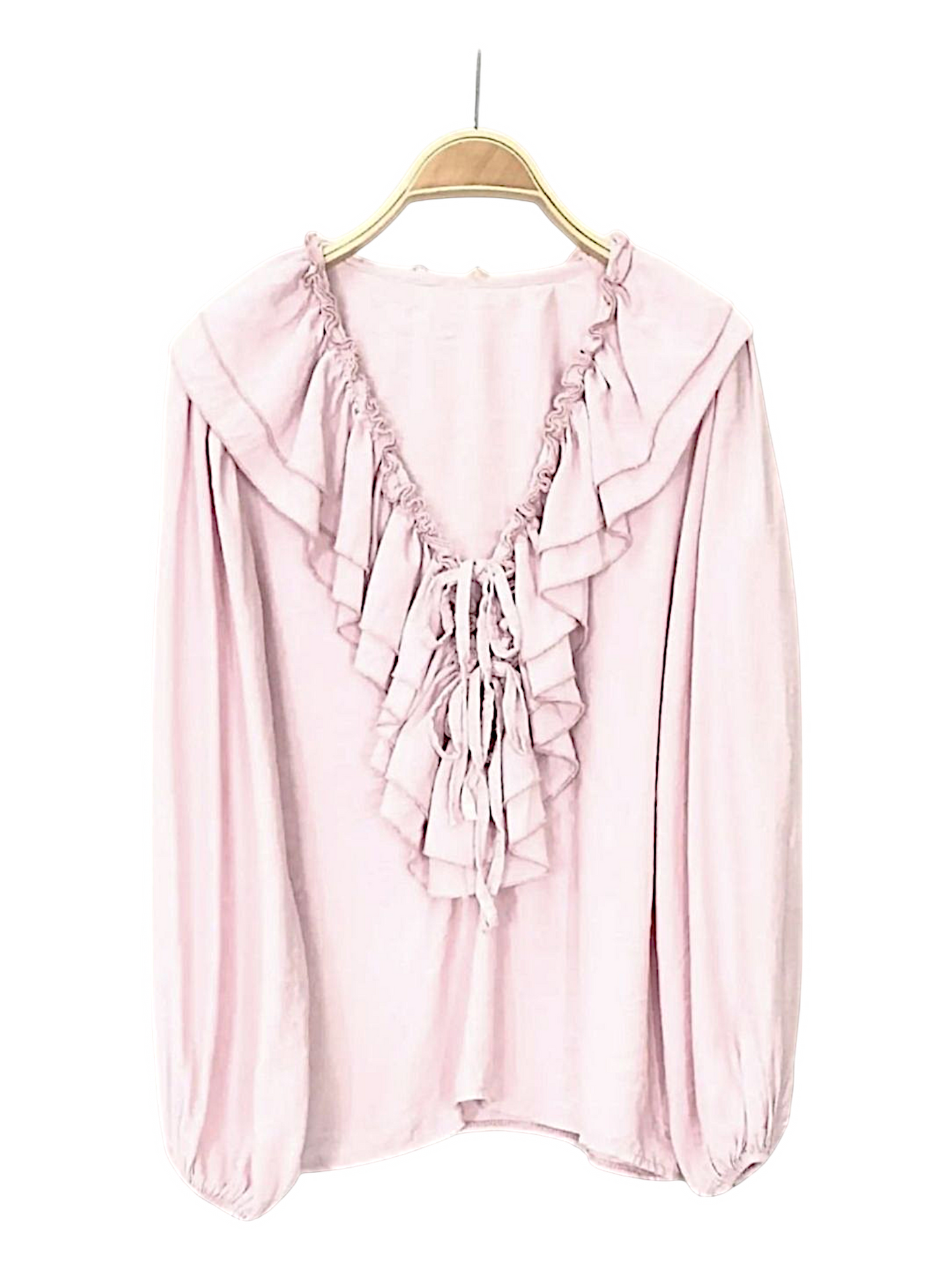 Blusa Escote Volantes