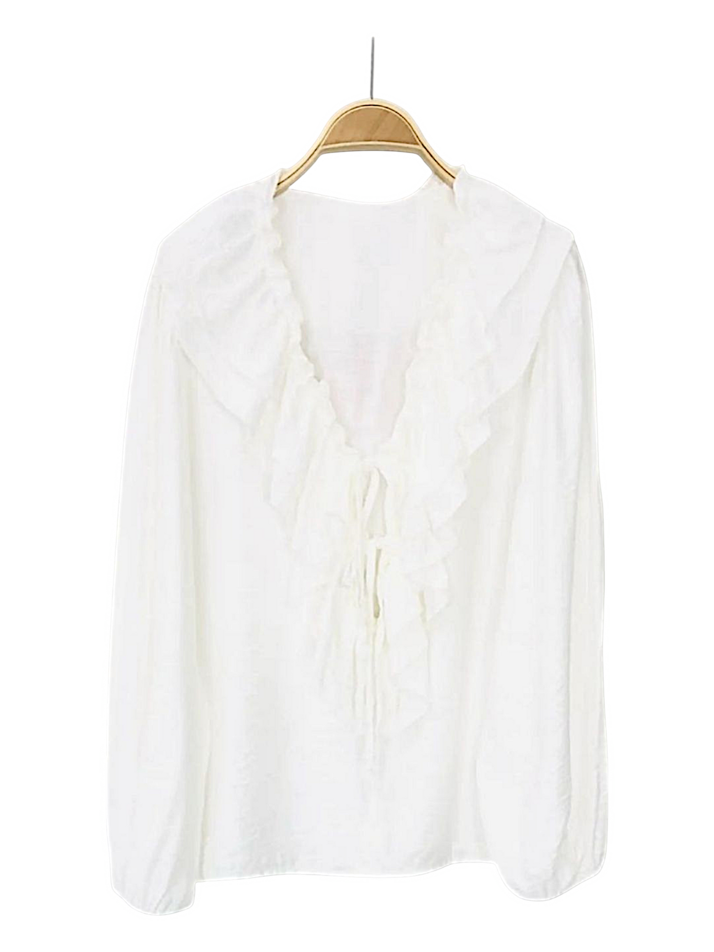 Blusa Escote Volantes