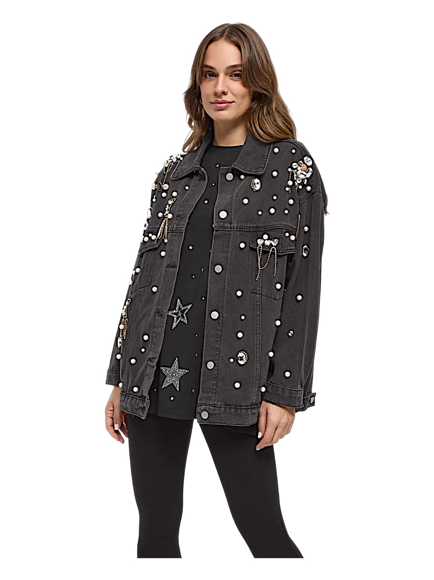 Cazadora Denim Joya Negra