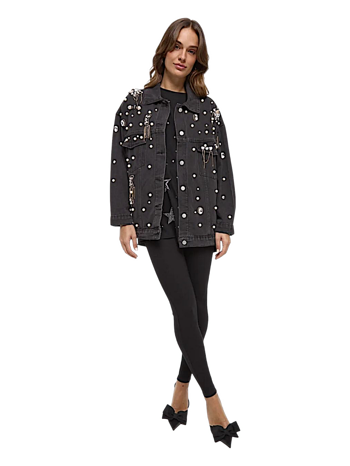 Cazadora Denim Joya Negra