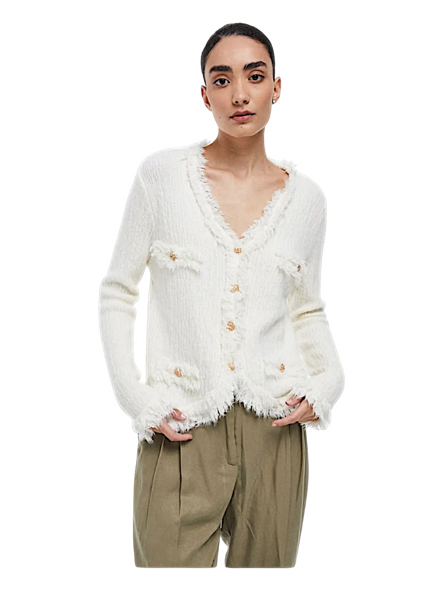 Chaqueta de punto estilo Chanel