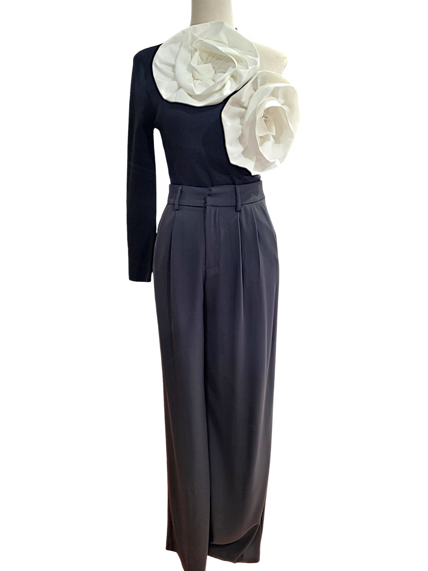 Jersey Asimétrico con Maxi Flores