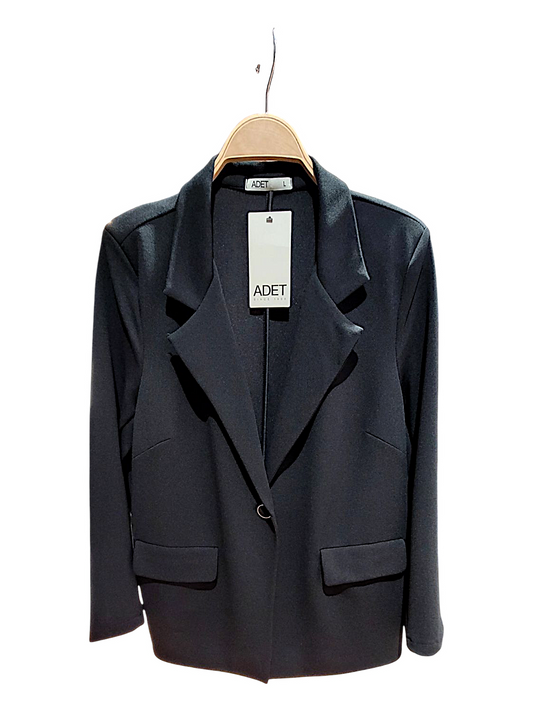 Chaqueta Negra un botón