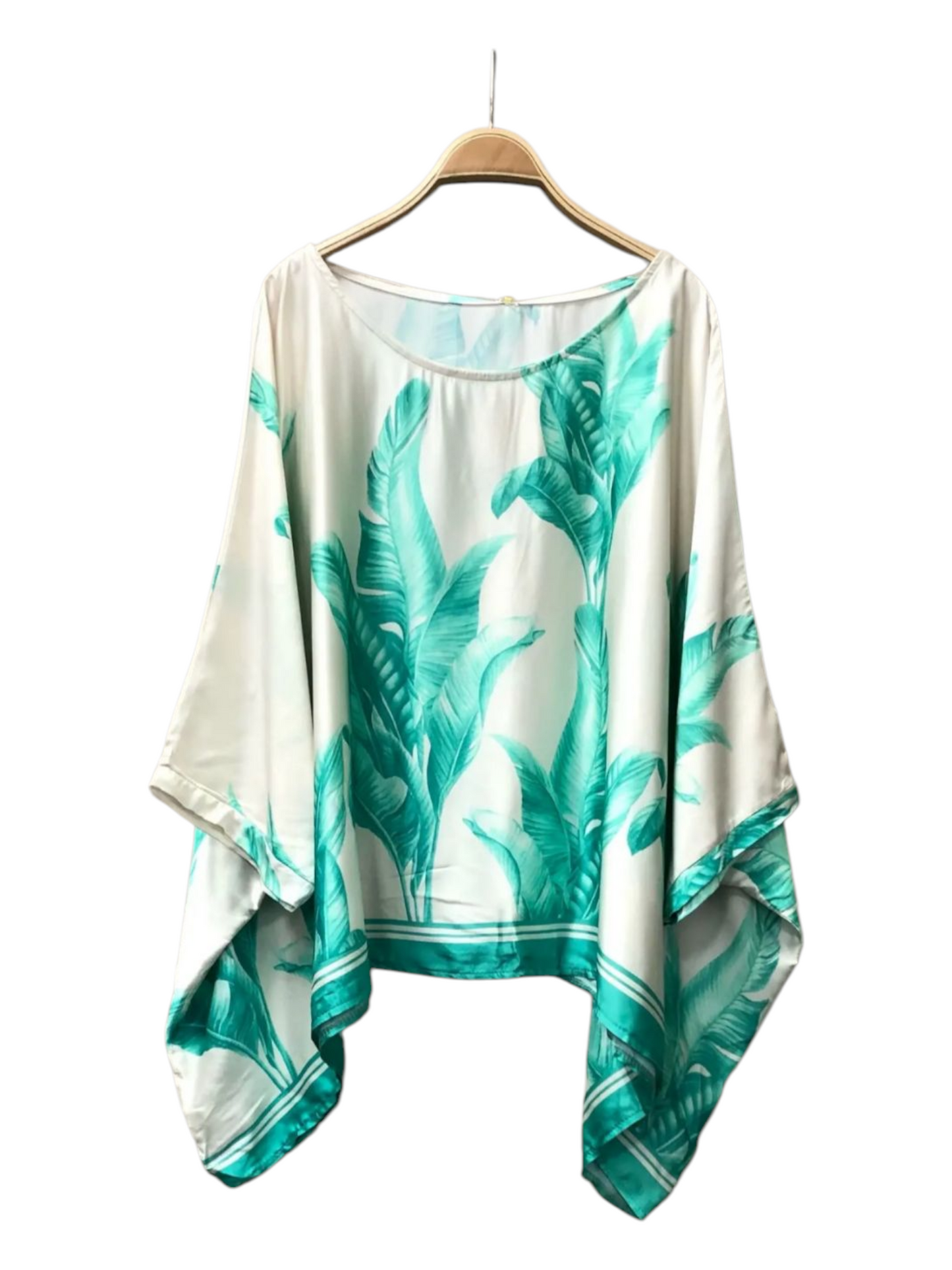 Blusa Satinada estampada.