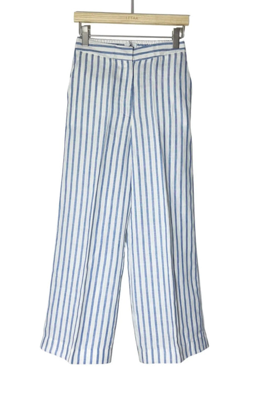 Pantalón de Rayas Azul y Blanco