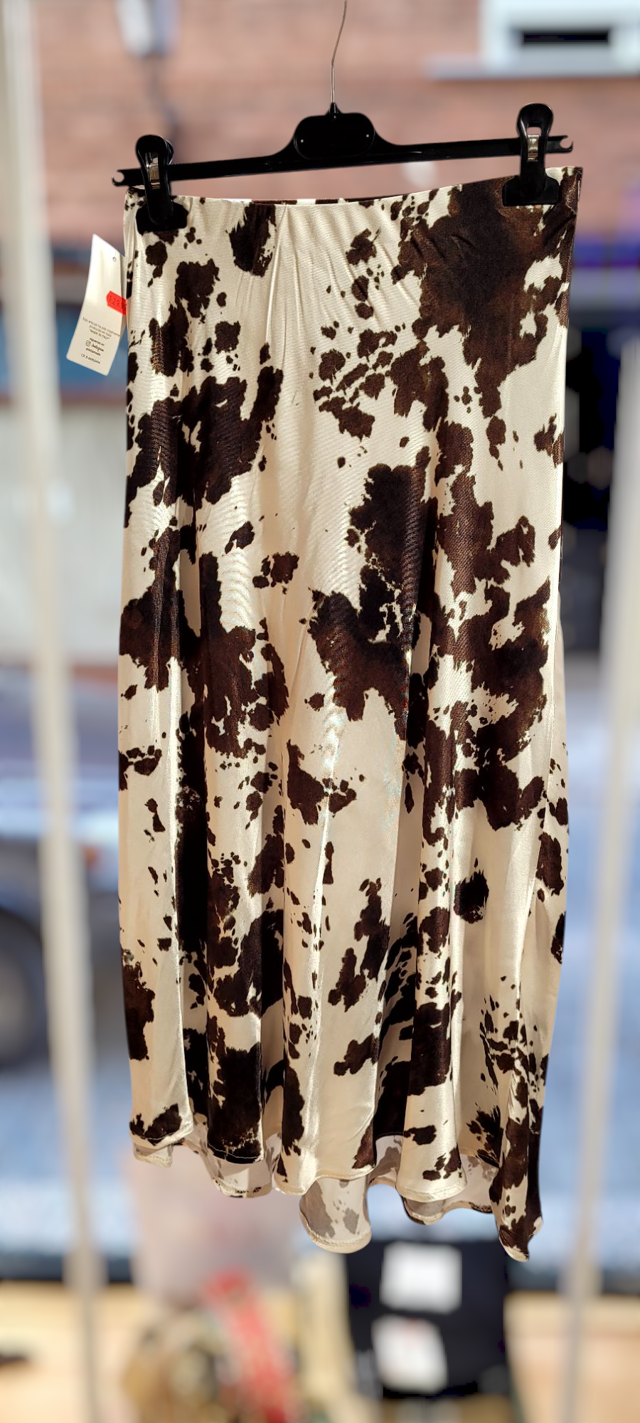 Falda Satén Cow Print