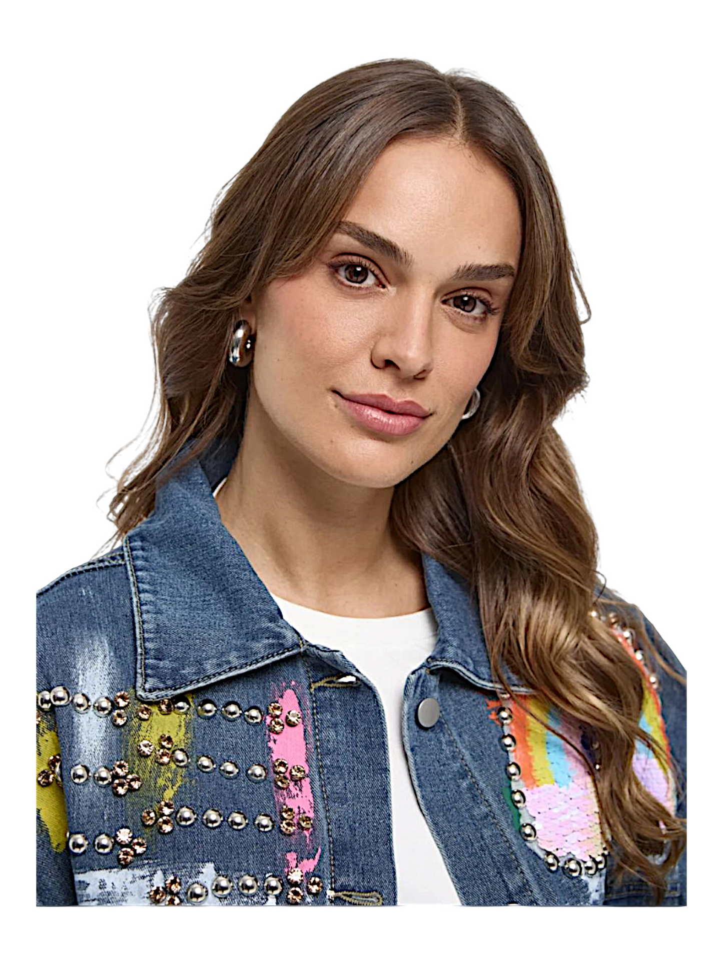 Cazadora Vaquera Estampada.