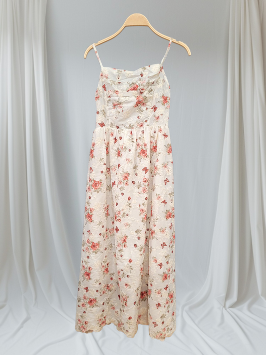 Vestido Largo Floral de Tirantes