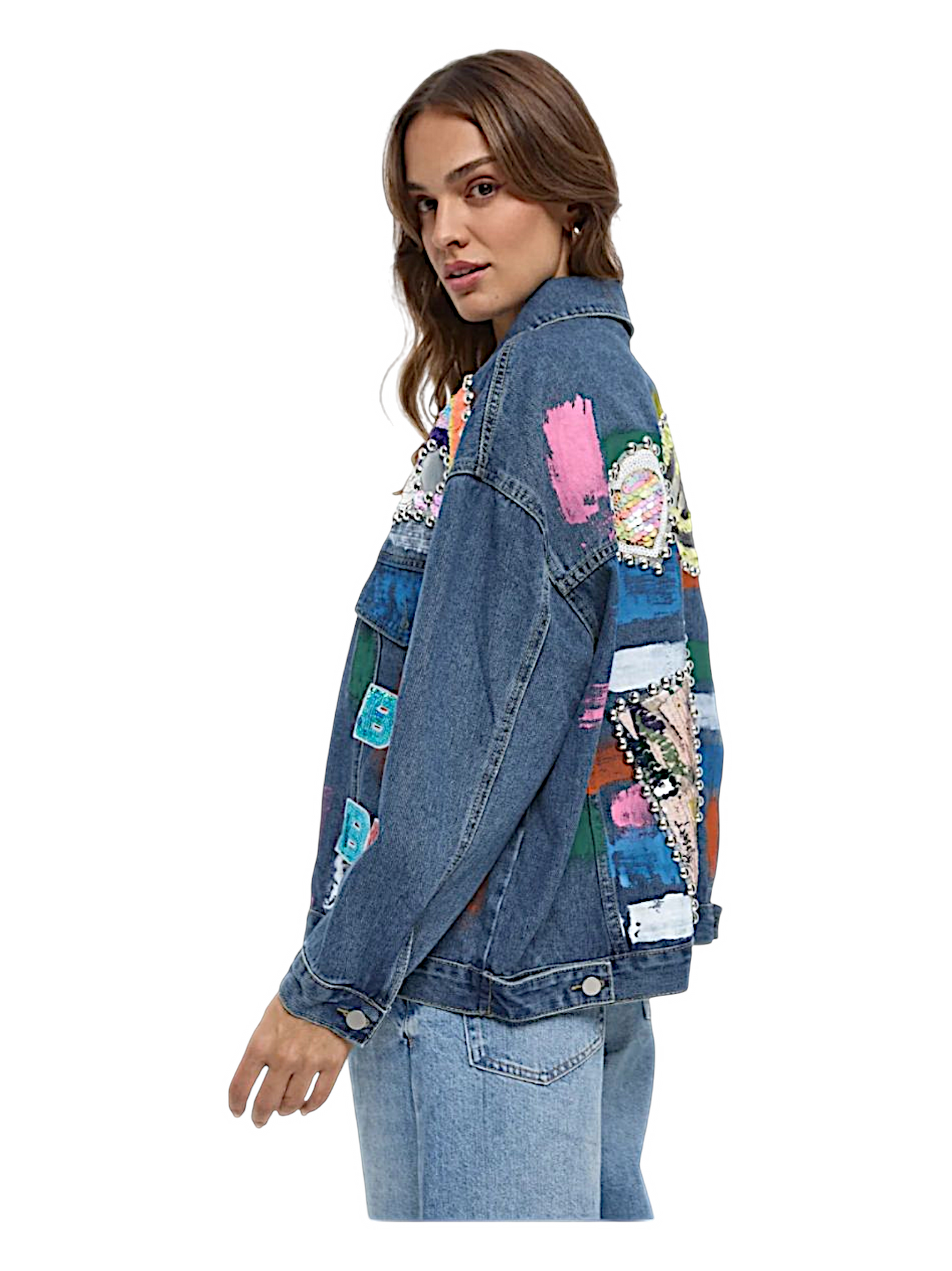 Cazadora Vaquera Estampada.