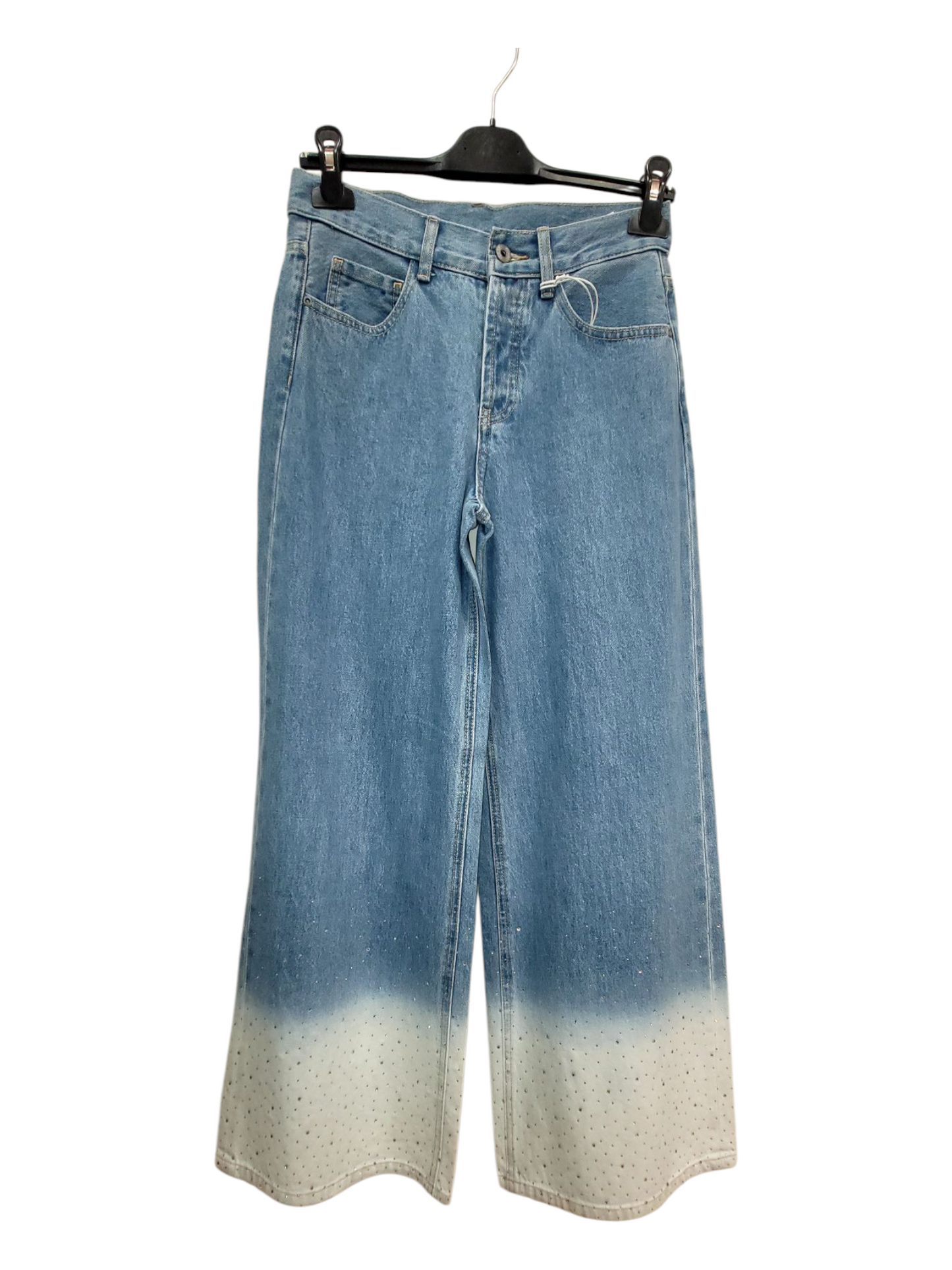 Jeans Deep Day Wide Leg con brillos .