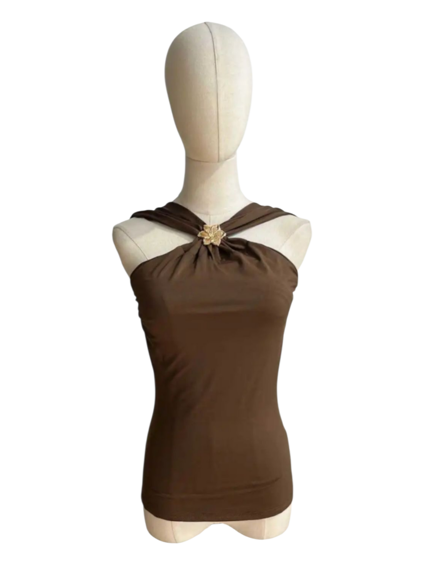 Top Cruzado con Broche