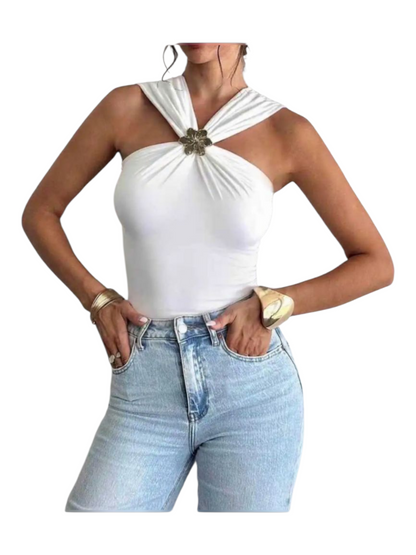 Top Cruzado con Broche